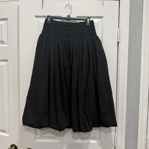 Chic Black A with bubble end Women's Skirt